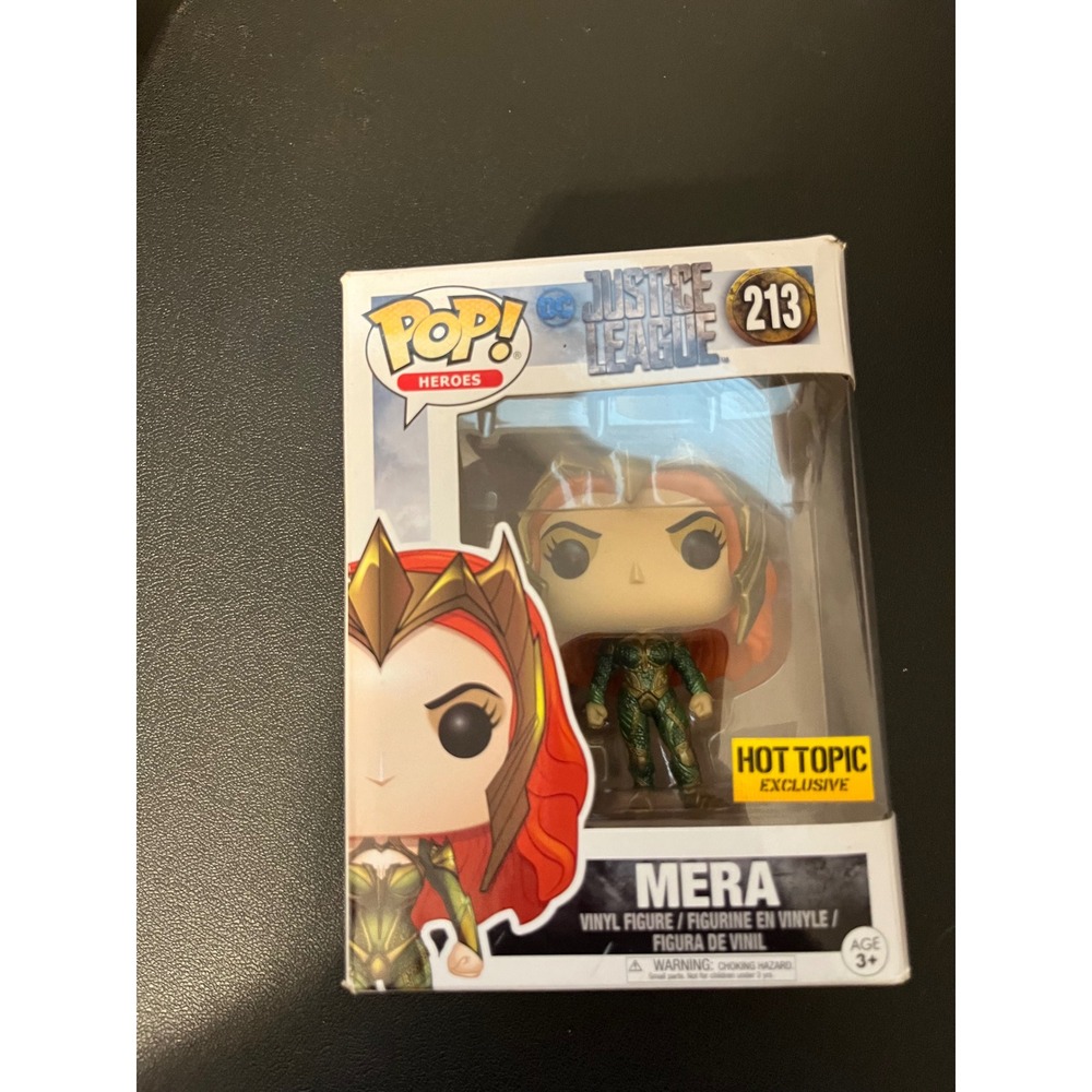 Funko Pop Heroes Justice League Mera 213 Hot Topic Exclusive Vinyl Figure DC